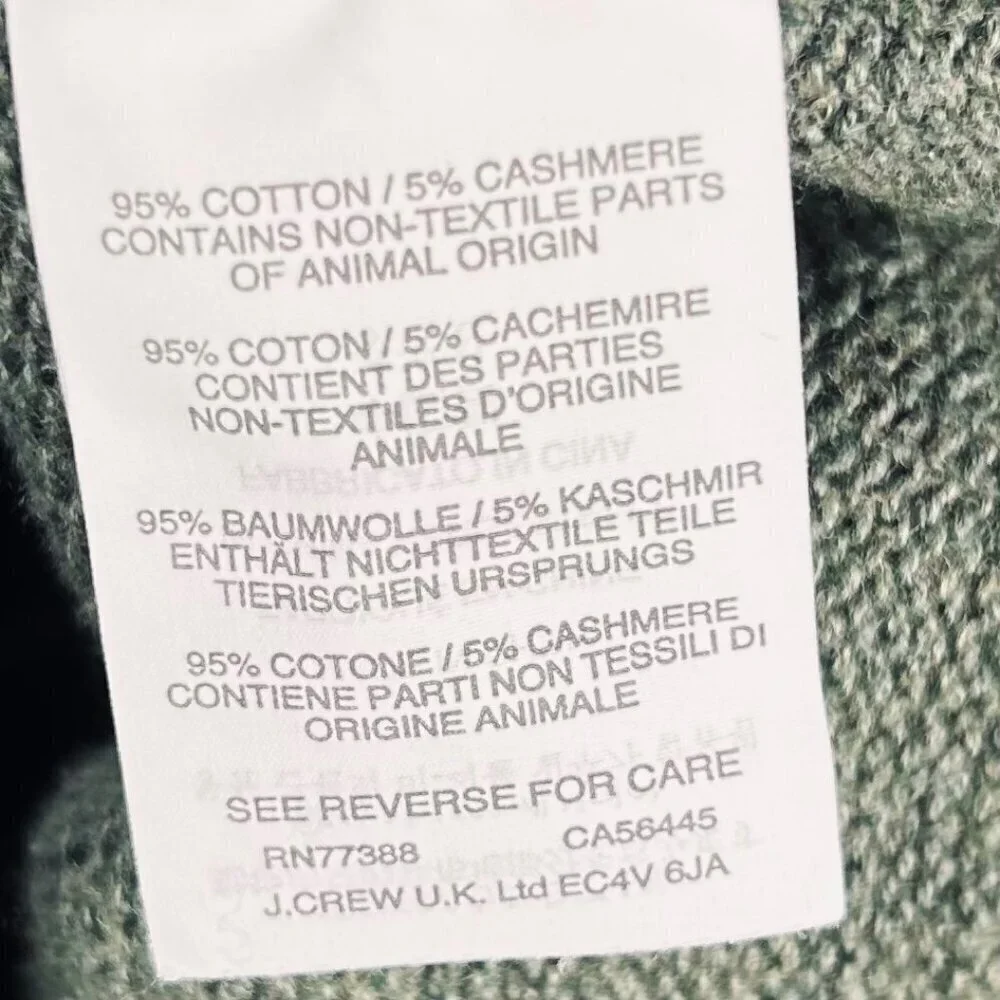 J. Crew Size Medium Men 1/4 Zip Sweater Outdoors Office